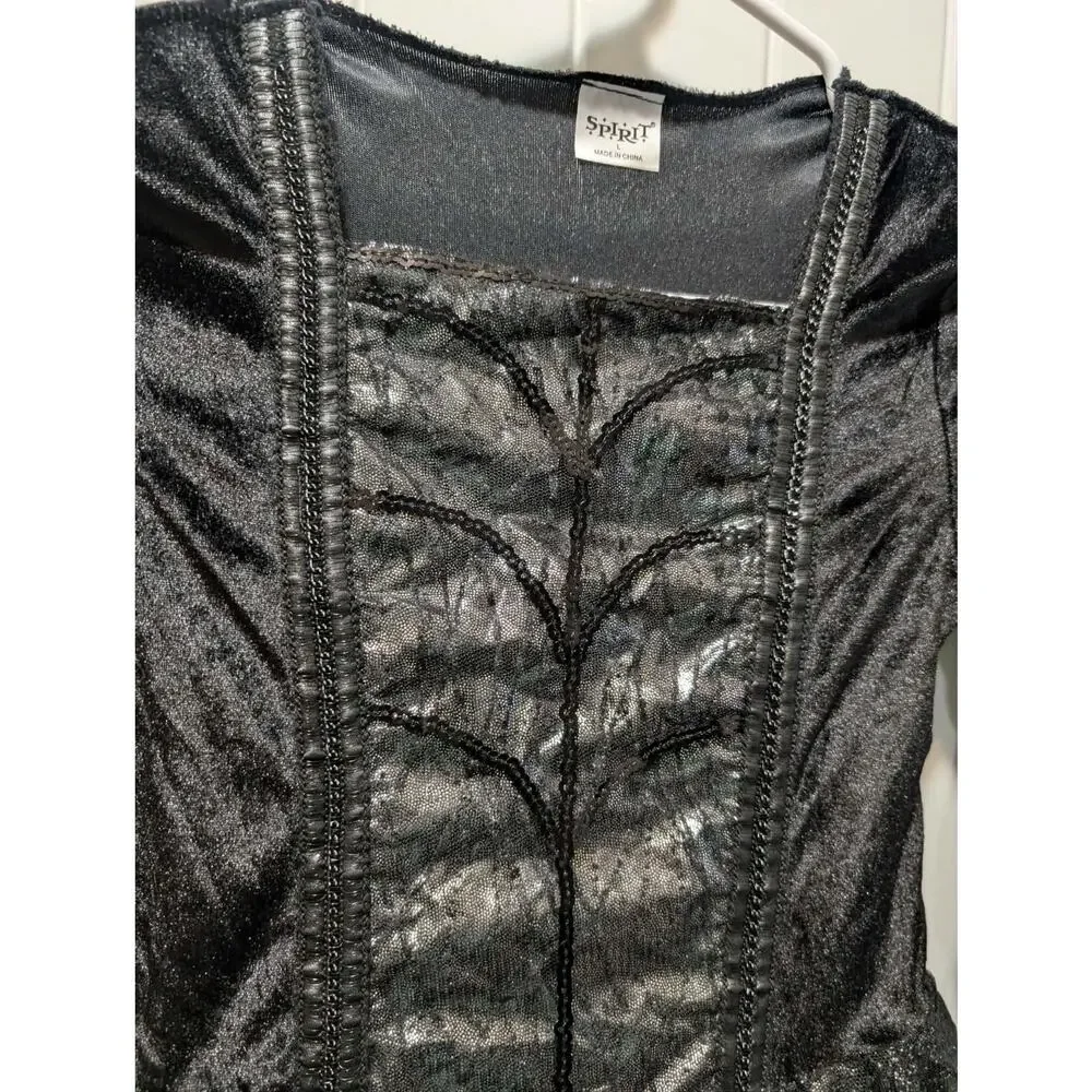 Spirit Girls Goth Gothic Witch Halloween Costume Princess Dress Size L 12-14